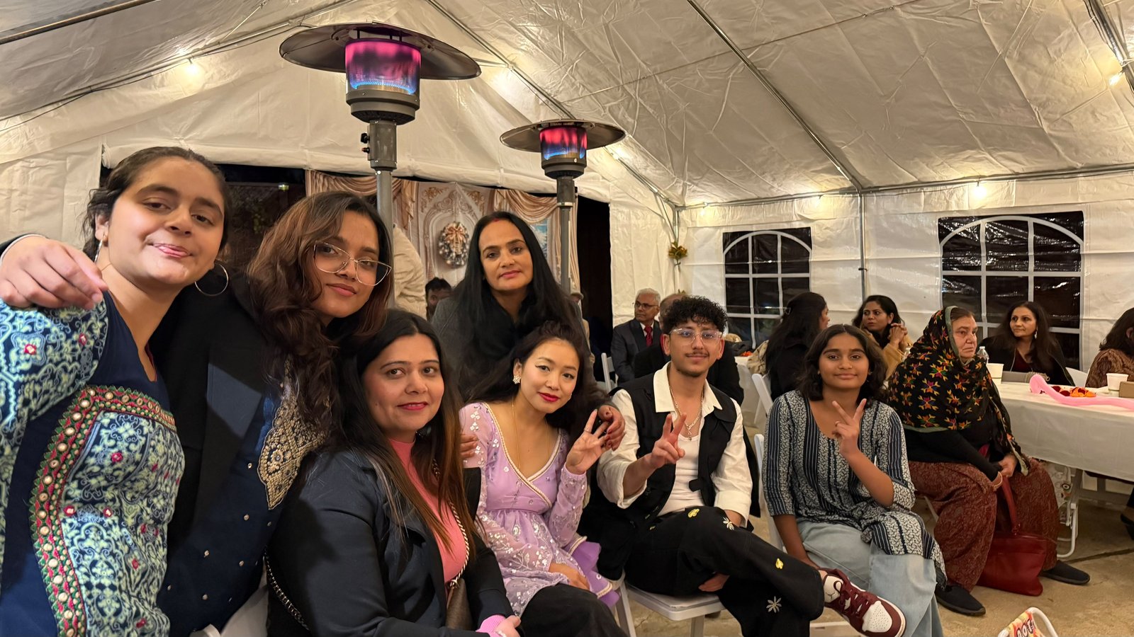 Naachmandu families and community members gathered together