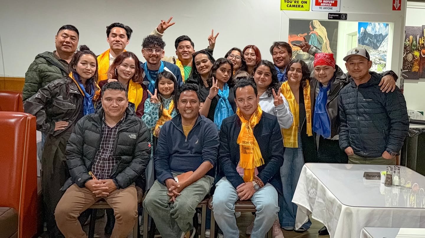 Naachmandu community members gathered together in Hayward
