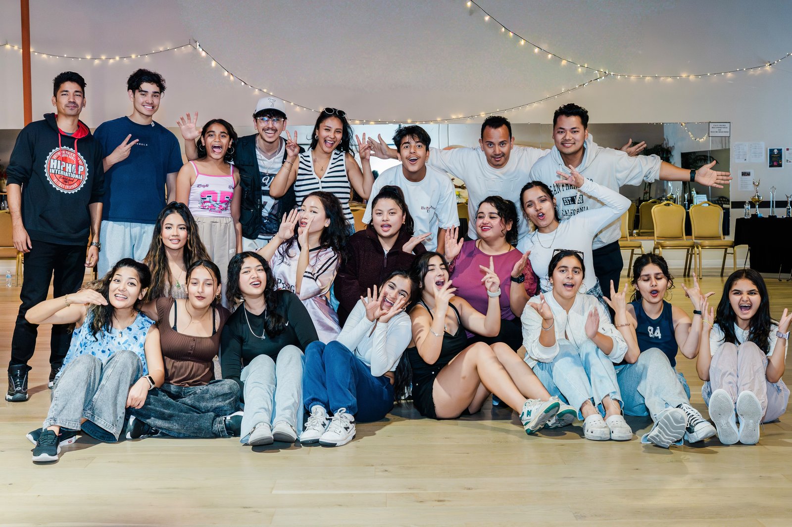 Naachmandu dance crew together at Allegro Ballroom